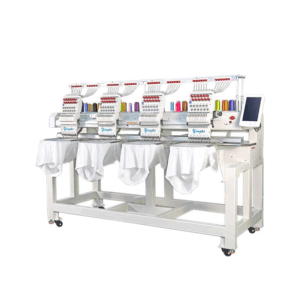 4 Heads 12 Needles Computerized Embroidery Machine – Three-in-One Garment, Flat, and Cap Embroidery